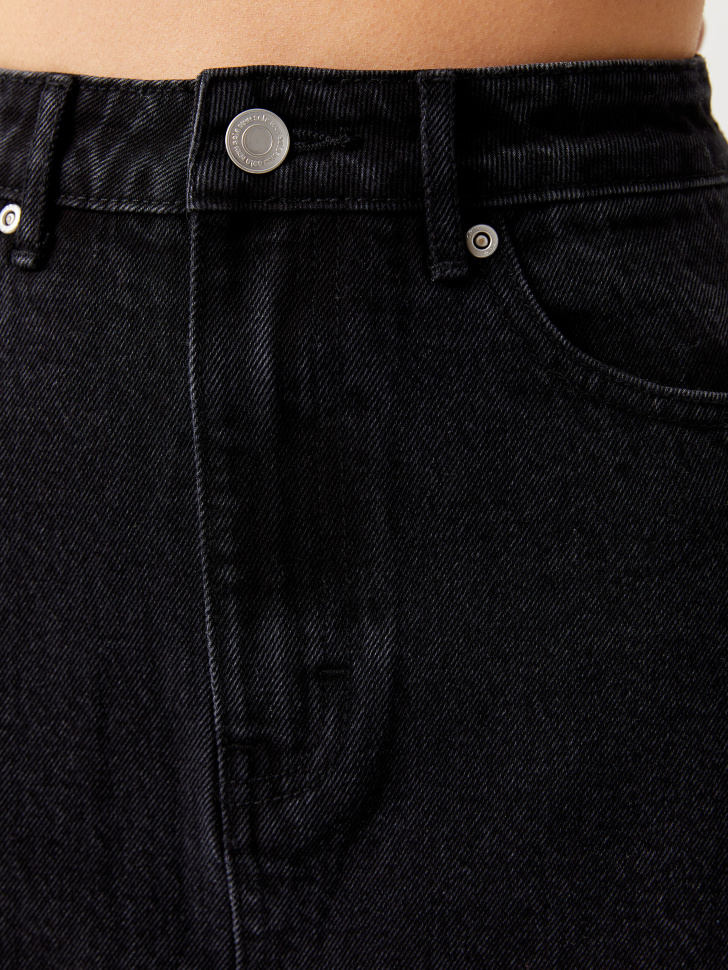 Джинсовая юбка макси (черный, XS) sela 4640078363841 - фото 4
