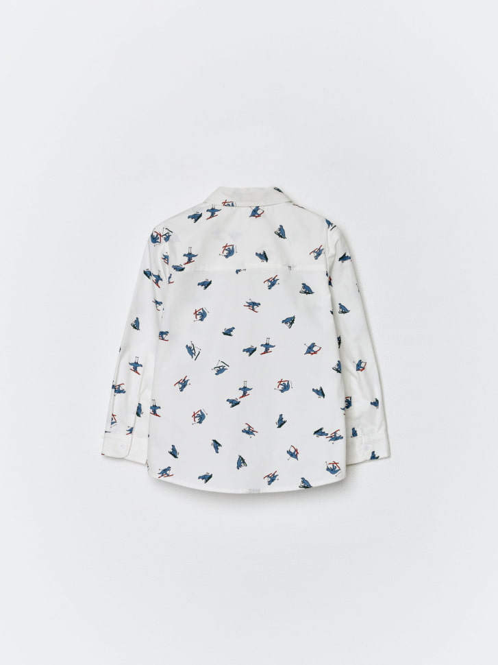 рубашка с принтом и галстуком для мальчиков 4610517085474 со скидкой