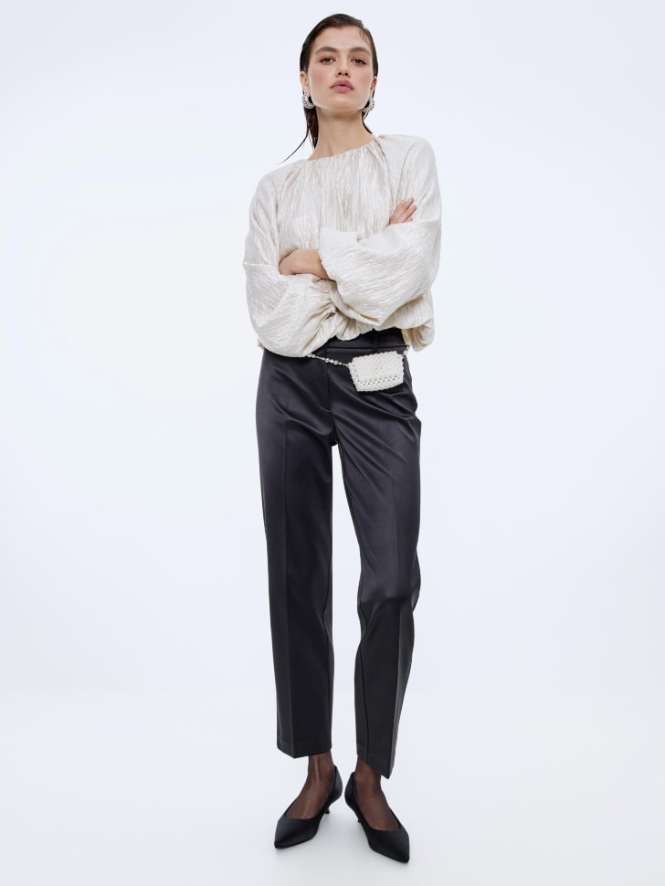 сатиновые укороченные брюки 4610517111654 фотография