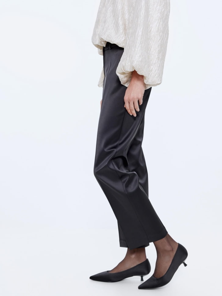 сатиновые укороченные брюки 4610517111654 в интернет магазине