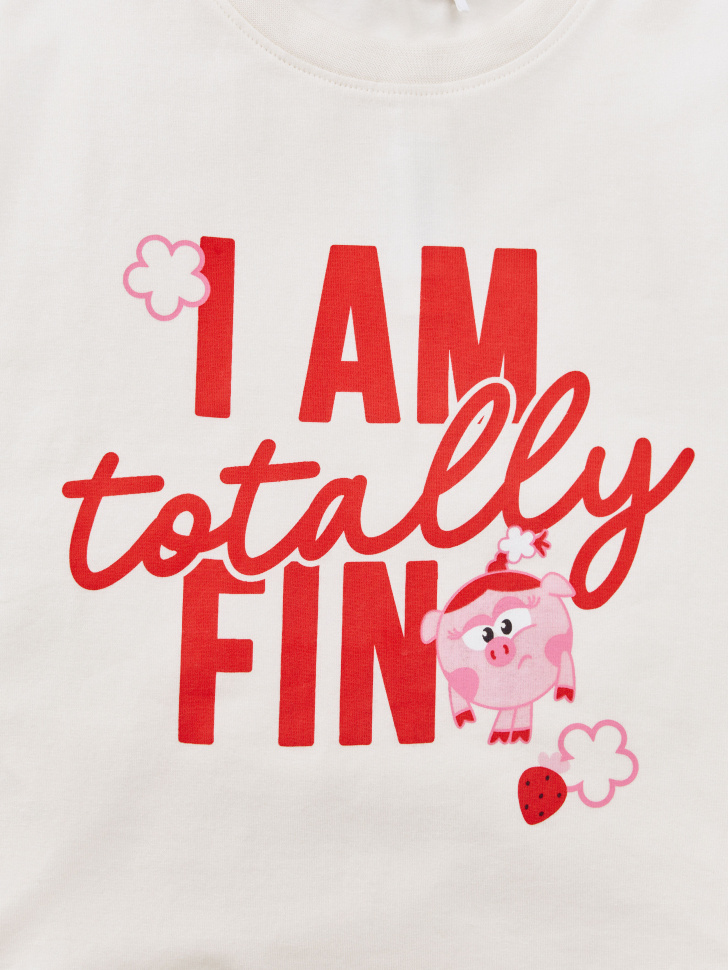 пижама для девочек с принтом  x смешарики 4610517203878 в интернет магазине