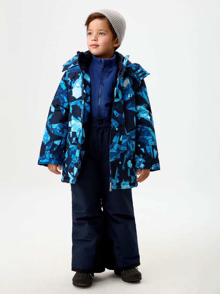 Куртка из технологичной мембраны с лямками для мальчика - фото 2