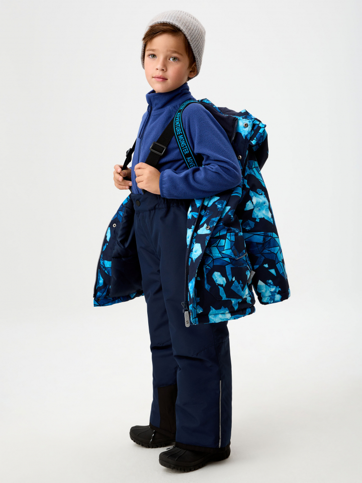 Куртка из технологичной мембраны с лямками для мальчика - фото 3