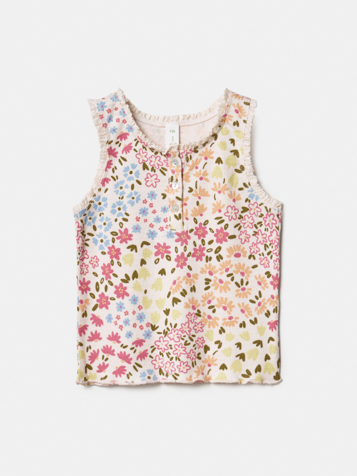Топ SELA для девочек с цветочным принтом, разноцветный, арт. 45042