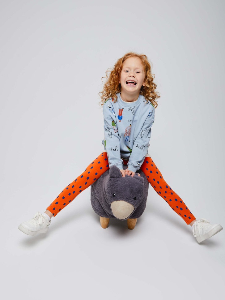 

Леггинсы с принтом для девочек, Красный