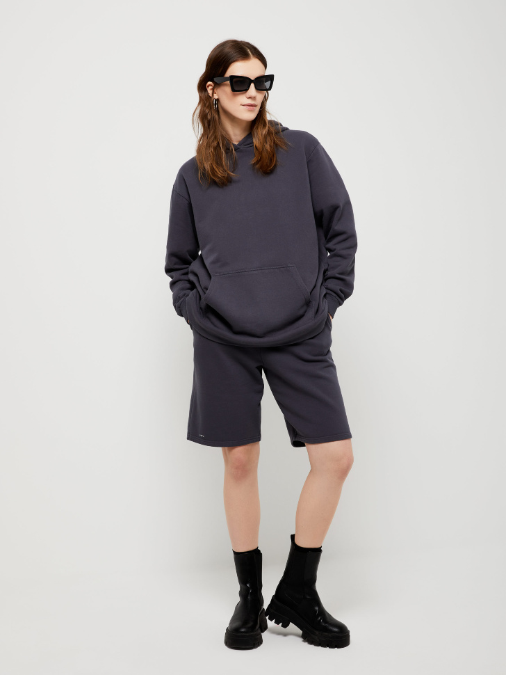 

Трикотажные шорты на резинке, Серый