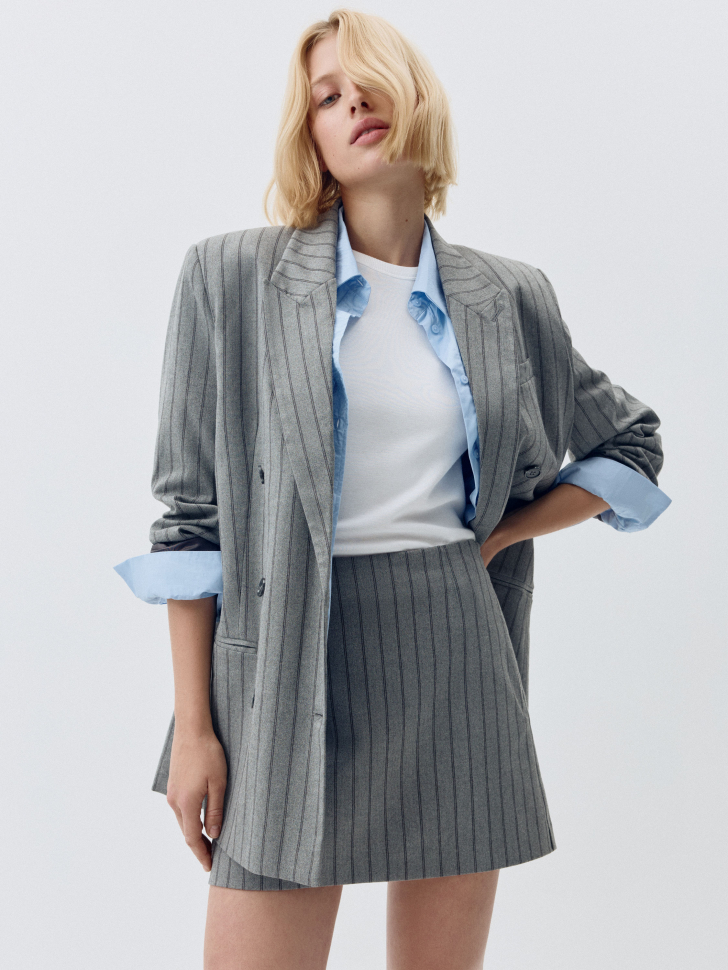 

Юбка-шорты в полоску