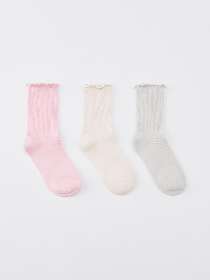 Набор носков SELA для девочек, разноцветный, арт. 33563