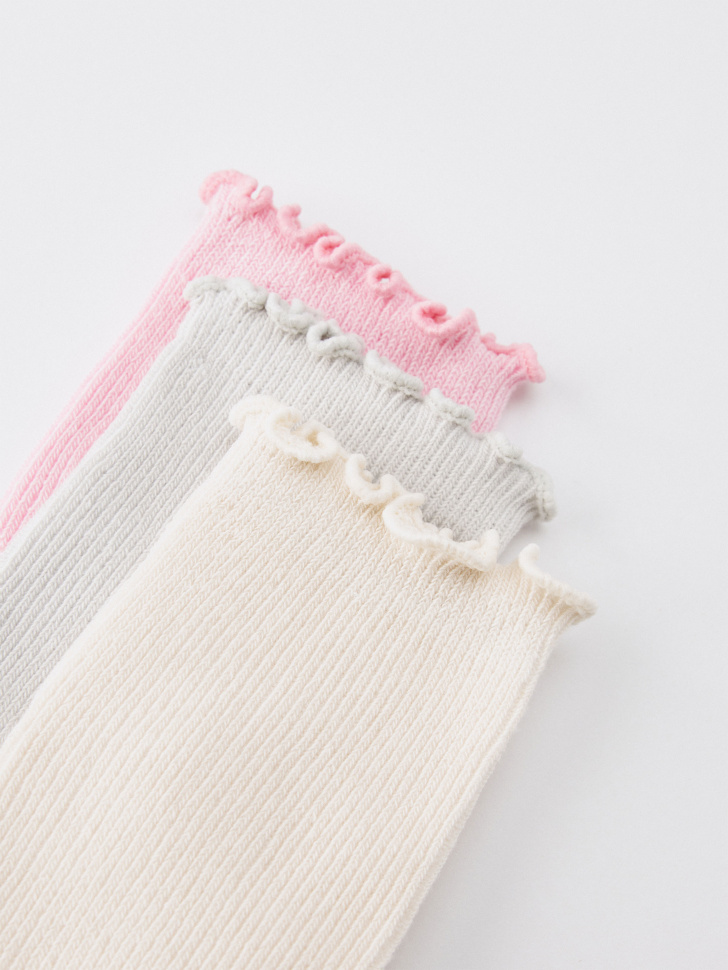 набор из 3 пар носков для девочек от бренда sela вид слева