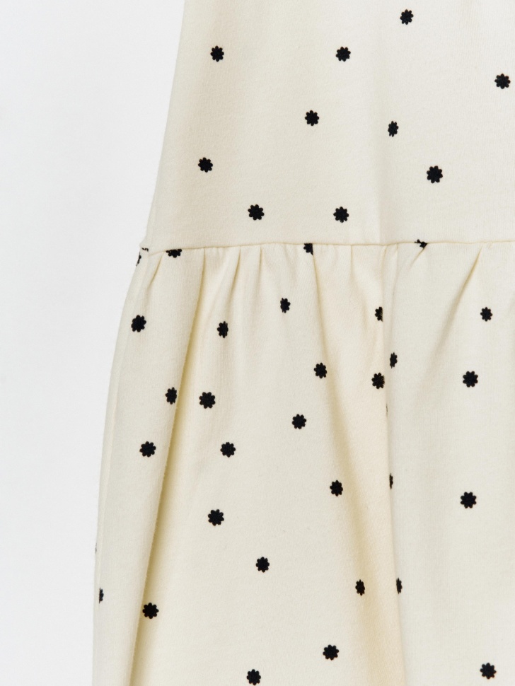 трикотажное платье с принтом для девочек 4610517160164 с промокодом