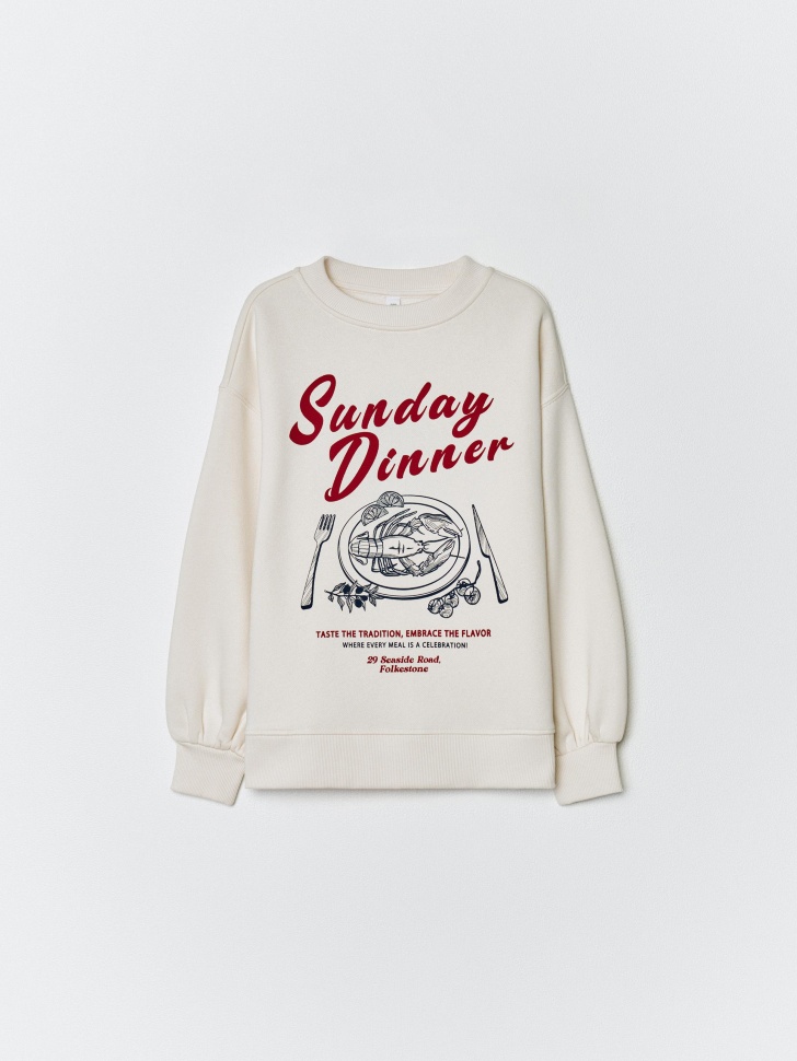 свитшот с принтом для девочек 4680798376899 фотография