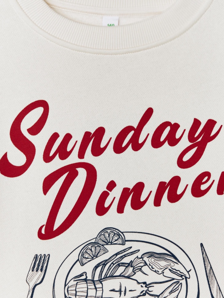 свитшот с принтом для девочек 4680798376899 купить с доставкой