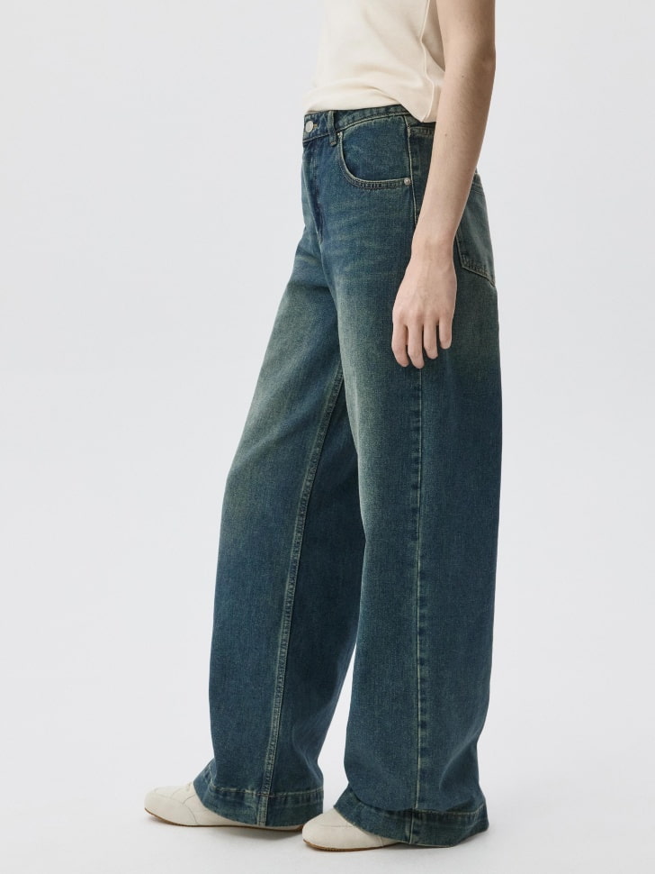 Джинсы WIDE LEG с тинтом. Фото №3