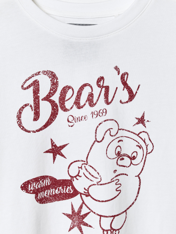 футболка с принтом  x союзмультфильм от бренда sela вид слева