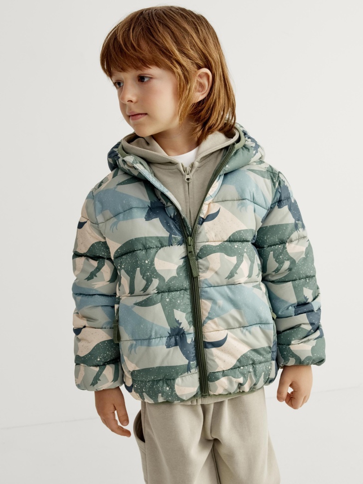 Sela Ультралегкая стеганая куртка с принтом, разноцветный, арт. 41530