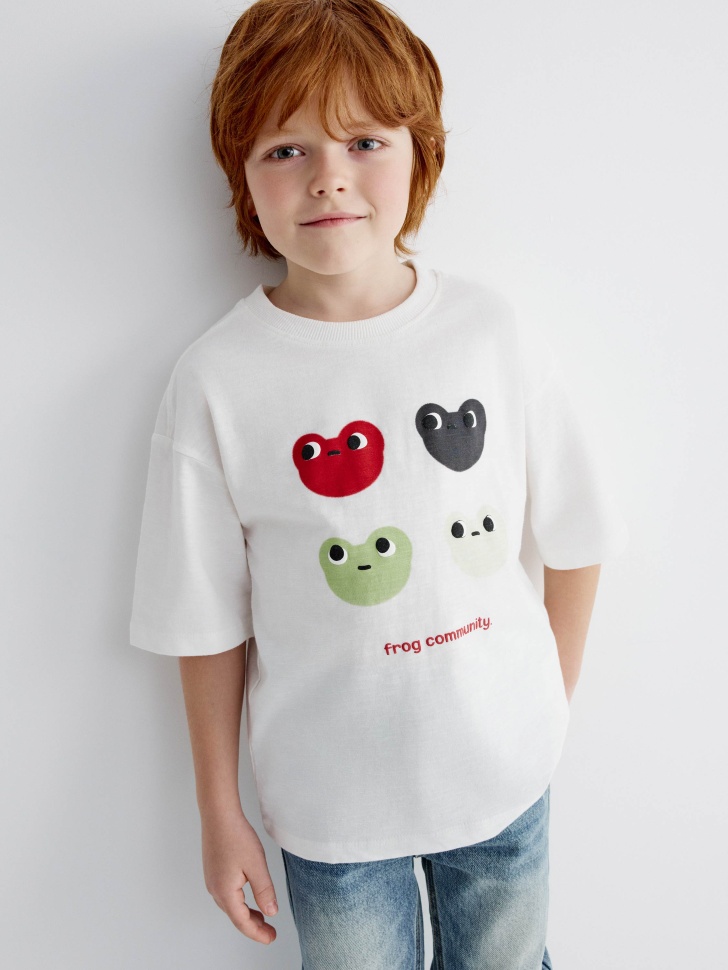 Футболка SELA оверсайз с принтом, арт. 38075