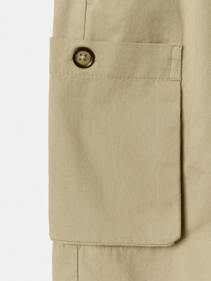 хлопковые шорты карго для девочек из россии вид сбоку