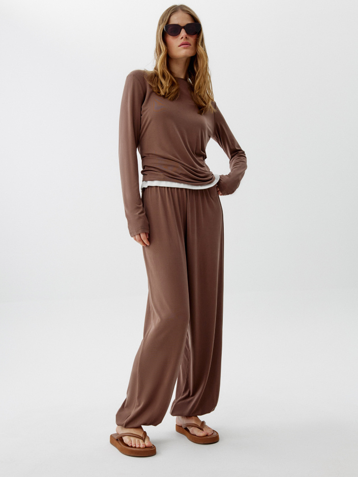 трикотажные брюки-аладдины 4640611051488 фотография