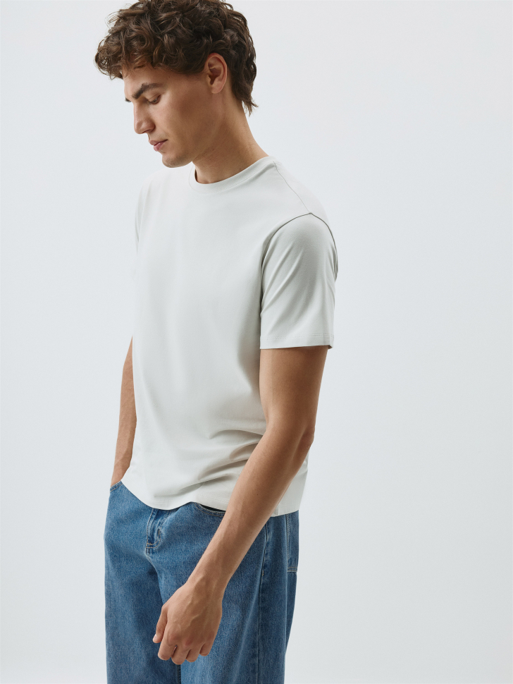 Футболка ADAM SLIM FIT базовая. Фото №4