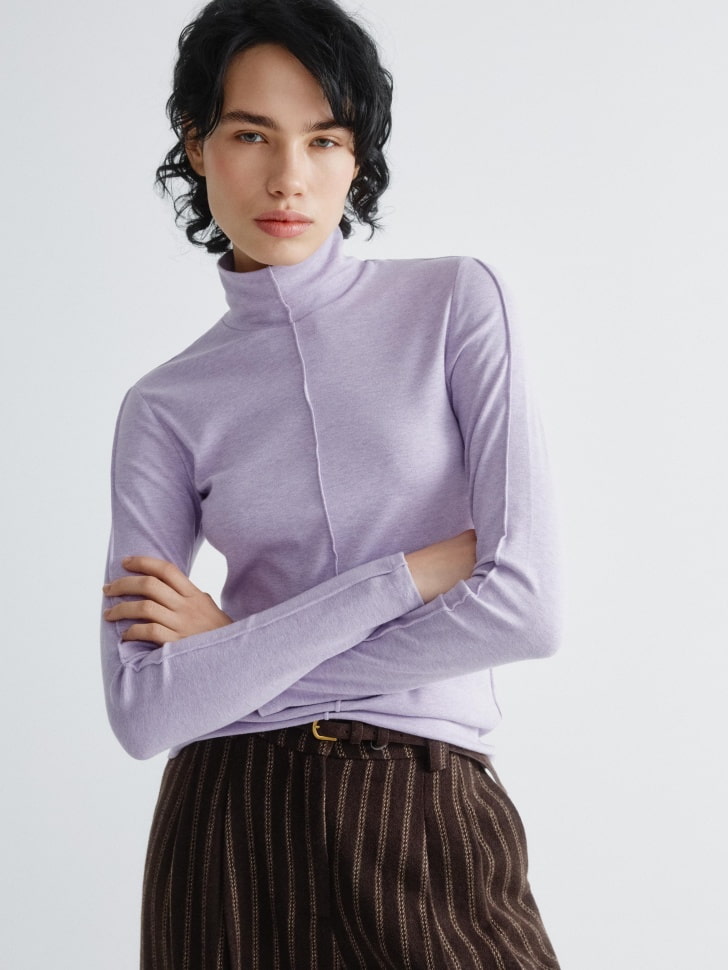 лонгслив с высокой горловиной 4610517098245 фотография