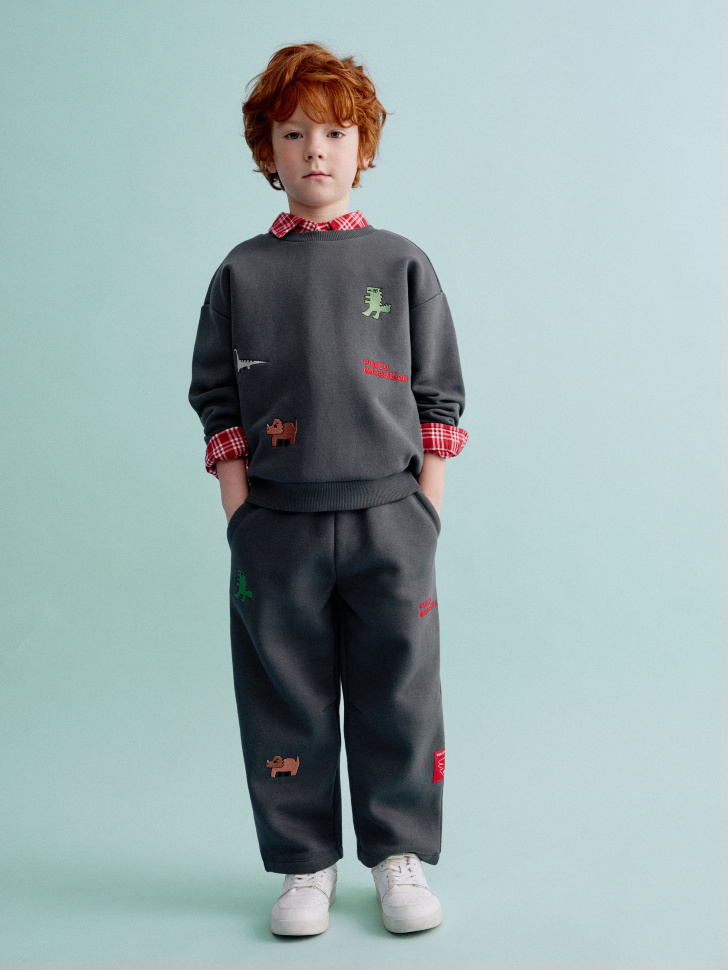 

Брюки с вышивкой для мальчиков, SL5811061502