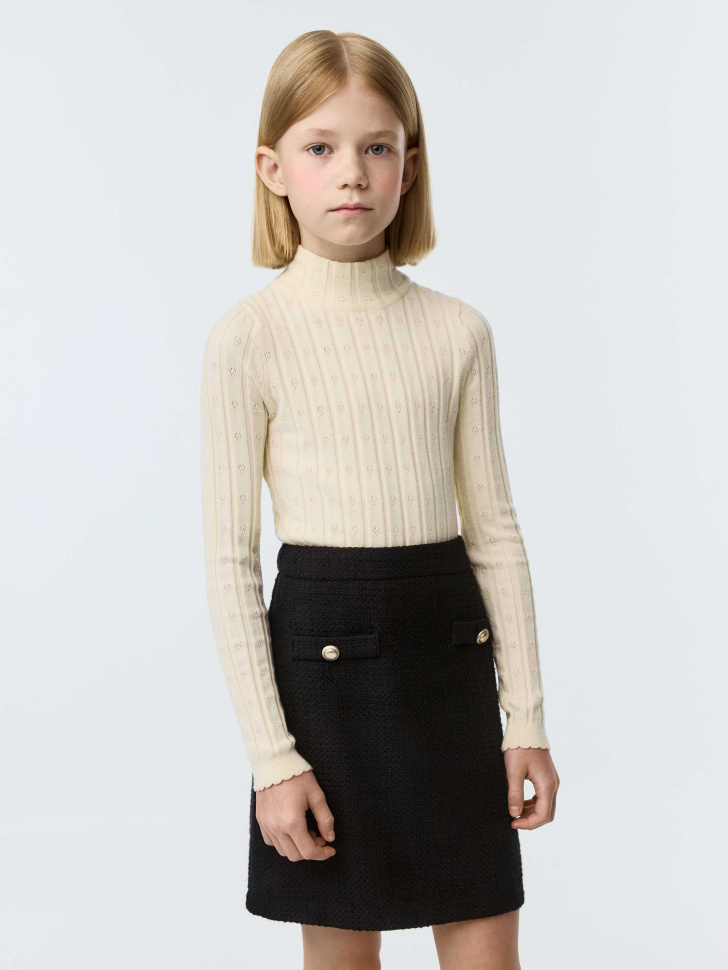 Вязаная водолазка для девочек 1599₽