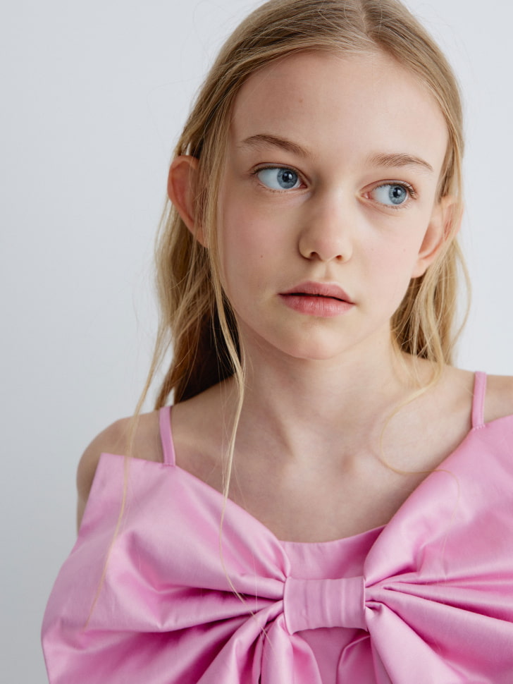 укороченный топ с бантом для девочек 4680798754543 в интернет магазине