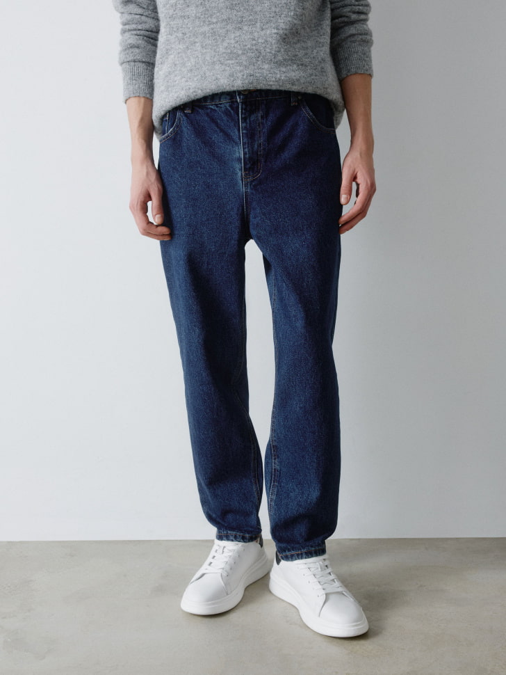 утепленные джинсы loose fit 4680798677477 фотография