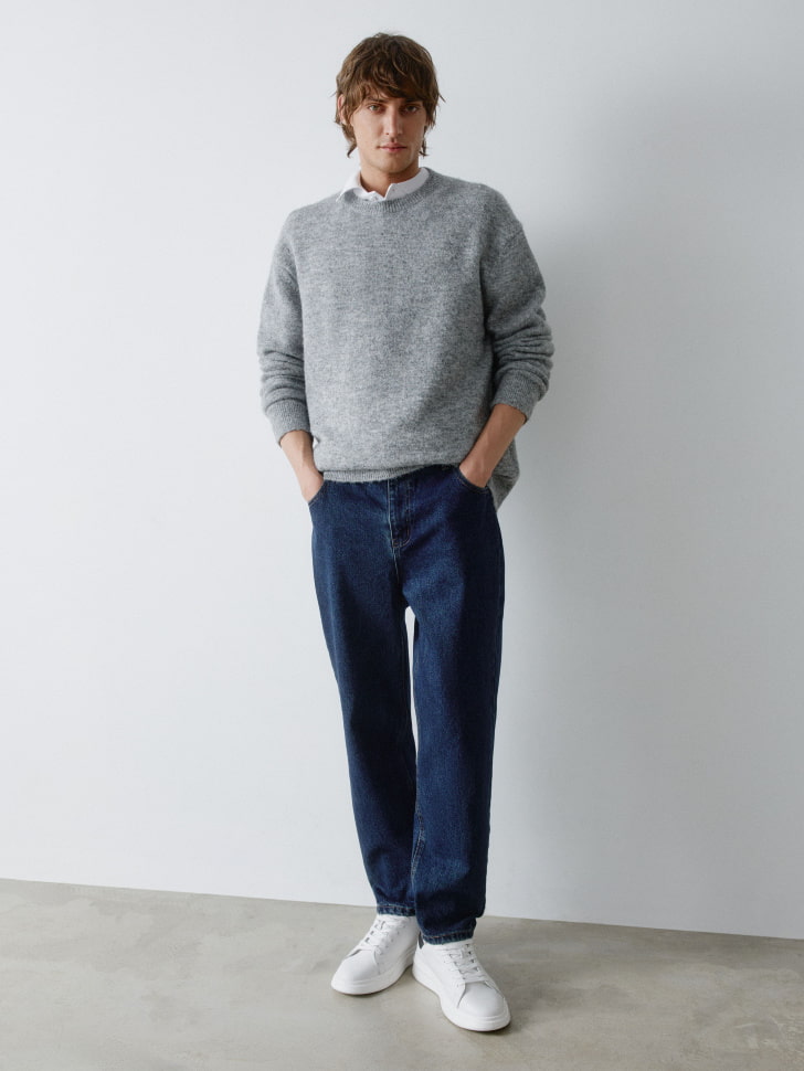 утепленные джинсы loose fit 4680798677477 по акции