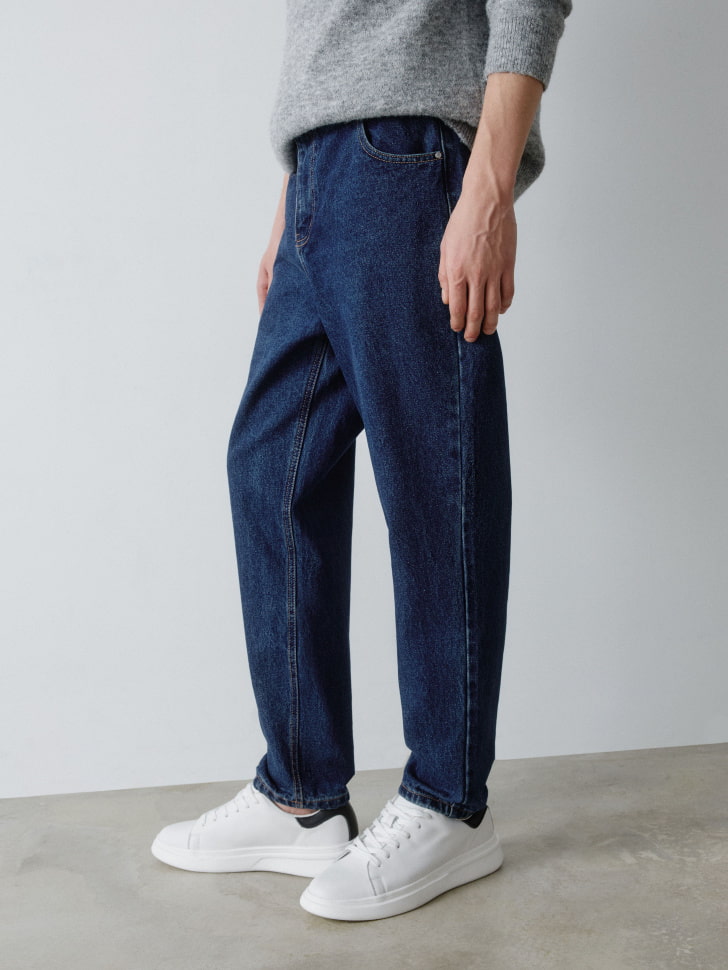 утепленные джинсы loose fit 4680798677477 в интернет магазине