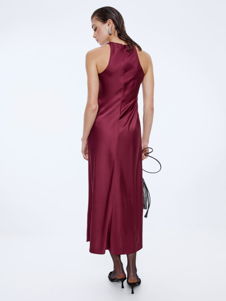 платье миди из вискозного сатина 4610517047267 купить с доставкой