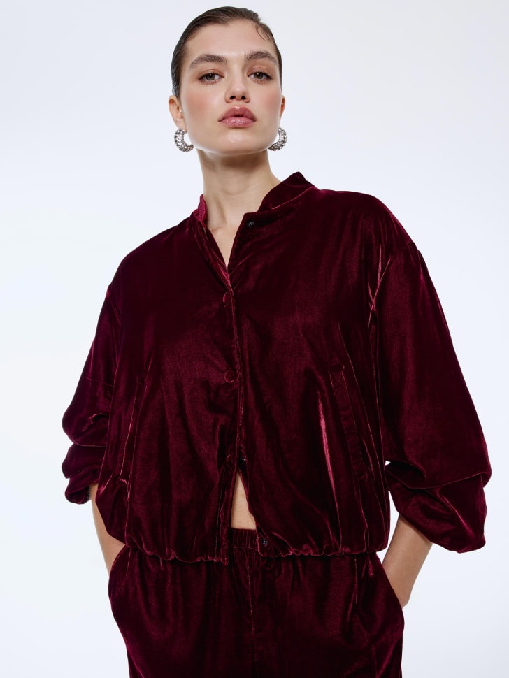 бомбер оверсайз из велюра 4610517114938 фотография