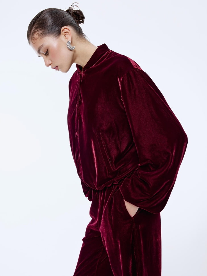 бомбер оверсайз из велюра 4610517114938 в интернет магазине