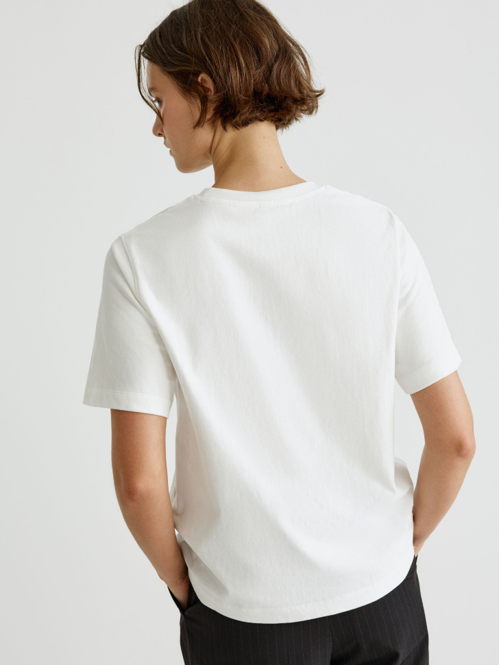 футболка с текстовым принтом 4610517356444 с промокодом