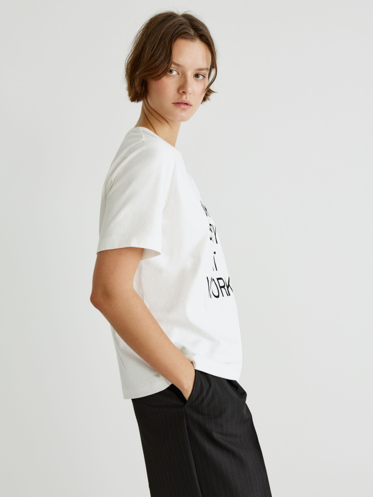 футболка с текстовым принтом 4610517356444 купить с доставкой