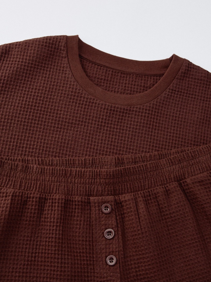 пижама из хлопковой вафельной ткани 4680798790930 по акции