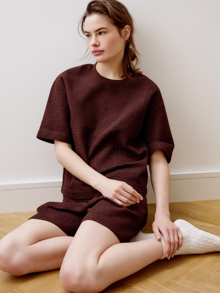 

Пижама из хлопковой вафельной ткани, 5811140310