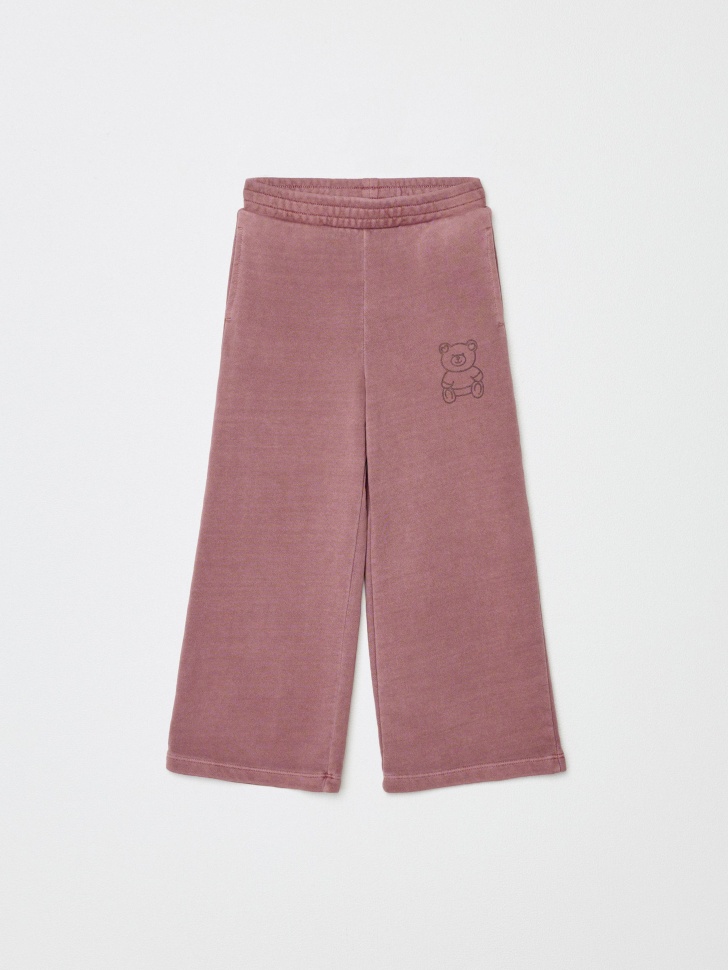 широкие брюки с  принтом для девочек 4680798539102 фотография