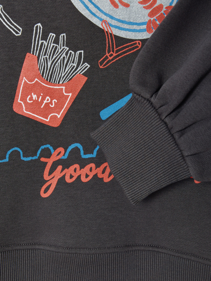 свитшот с принтом для девочек 4680798377049 с промокодом