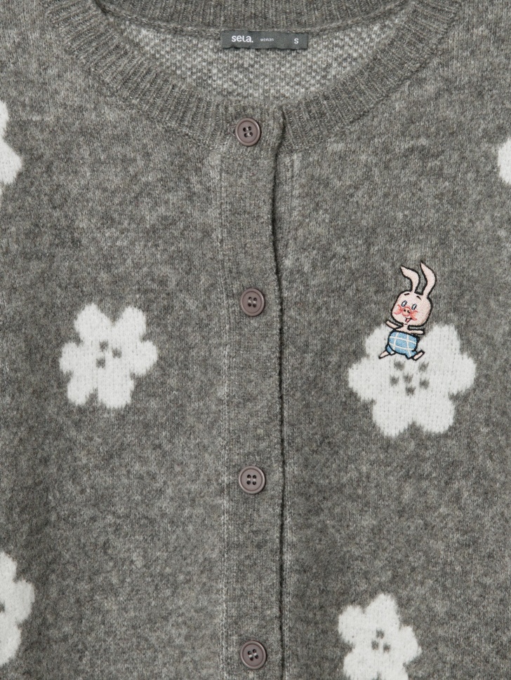 кардиган с содержанием шерсти  x союзмультфильм по цене 4299 руб вид справа