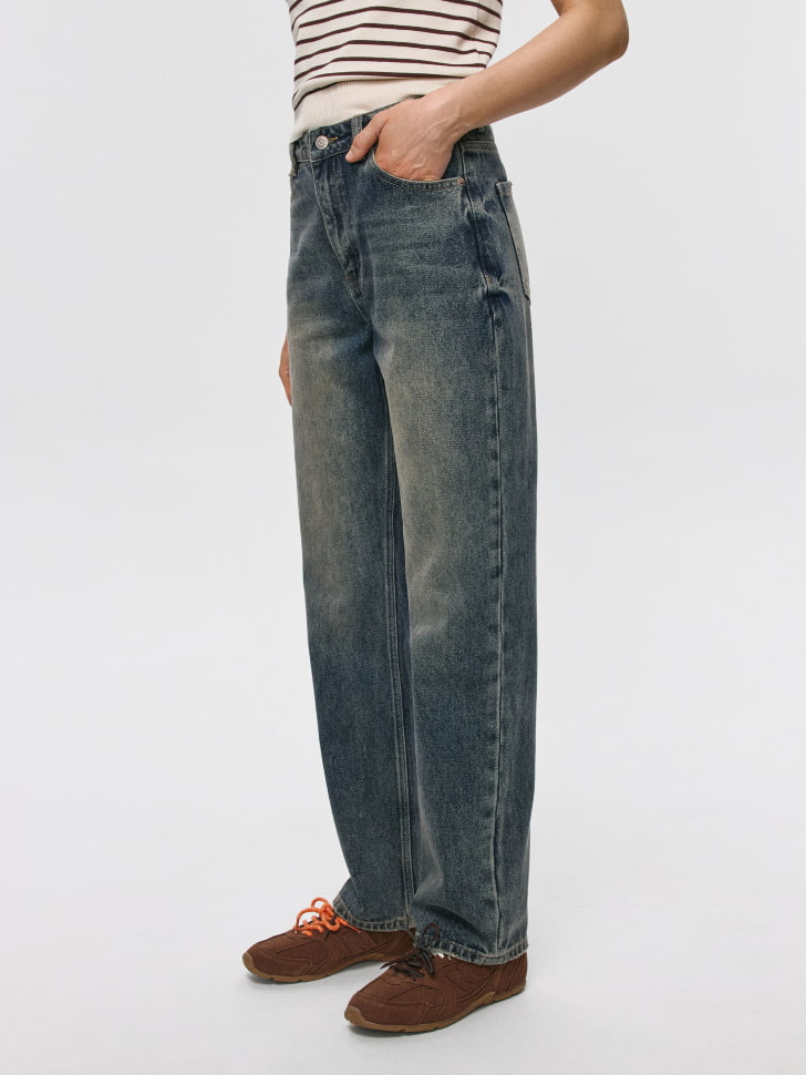 джинсы straight fit  с тинтом 4680704549645 с промокодом