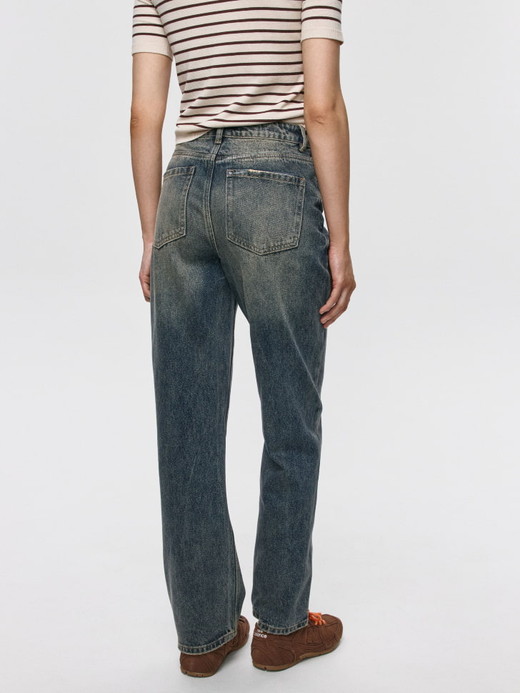 джинсы straight fit  с тинтом 4680704549645 в интернет магазине
