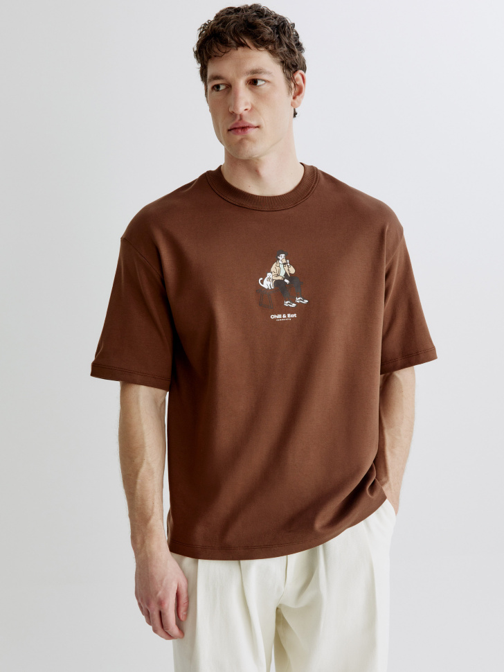 Футболка Oversize fit с принтом SELA, арт. 38044