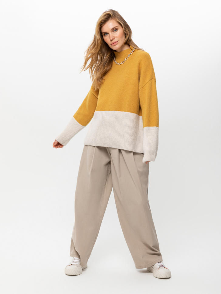 свитер женский (желтый, M)