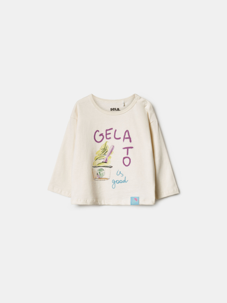 лонгслив с принтом для малышей 4610517146656 фотография