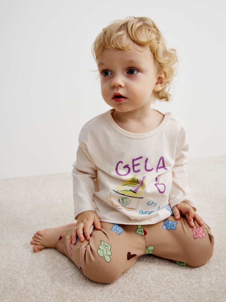 

Лонгслив с принтом для малышей, SL6802000202