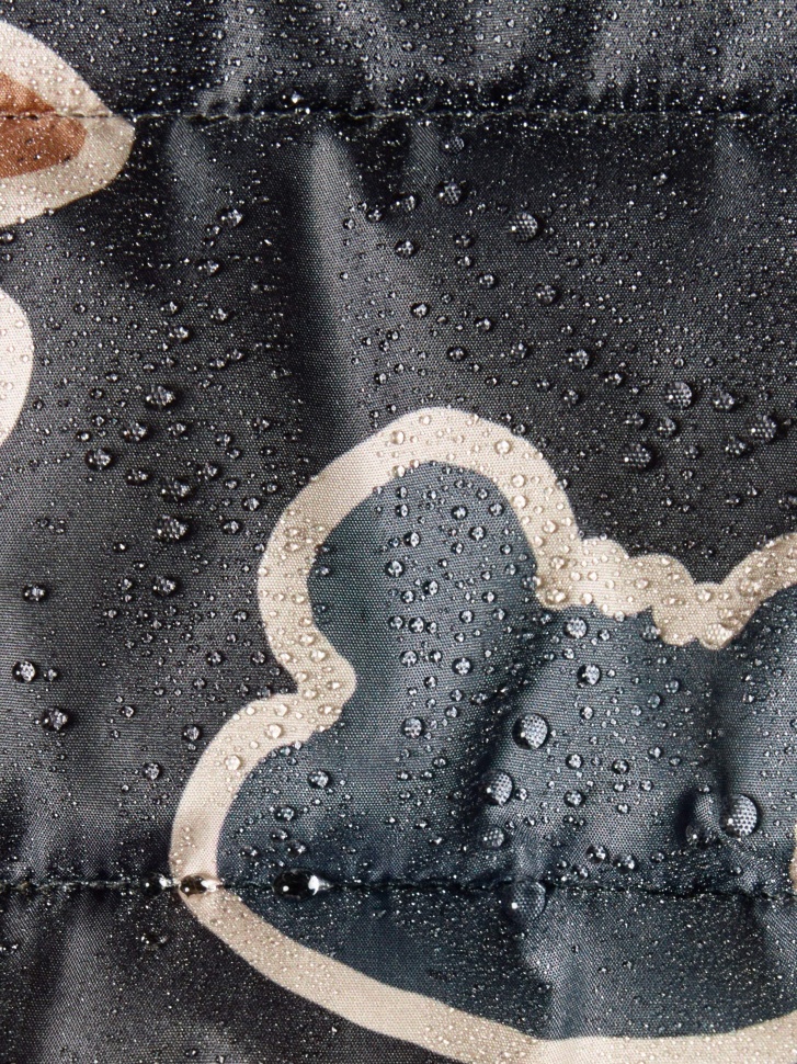 ультралегкая стеганая куртка с принтом для мальчиков из пуха спереди