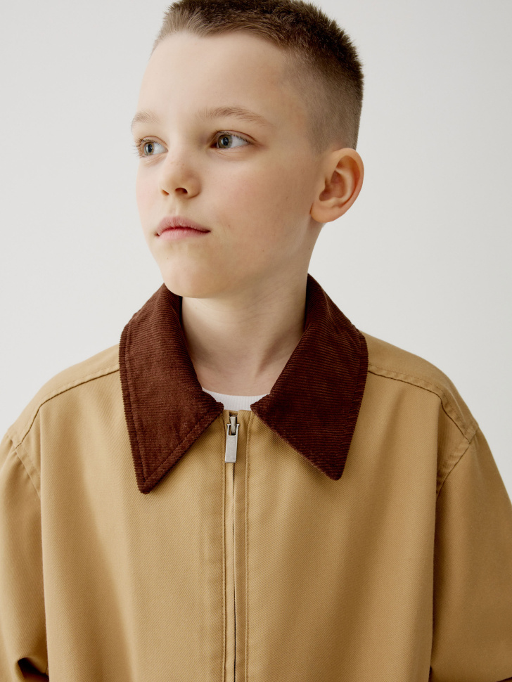 куртка с вельветовым воротником для мальчиков по цене 3499 руб вид справа