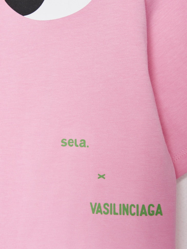 Футболка оверсайз для девочек из коллекции SELA х VASILINCIAGA. Фото №8