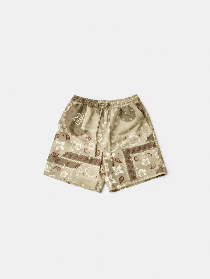 Пляжные шорты Sela с принтом для мальчиков, бежевый, арт. 50528
